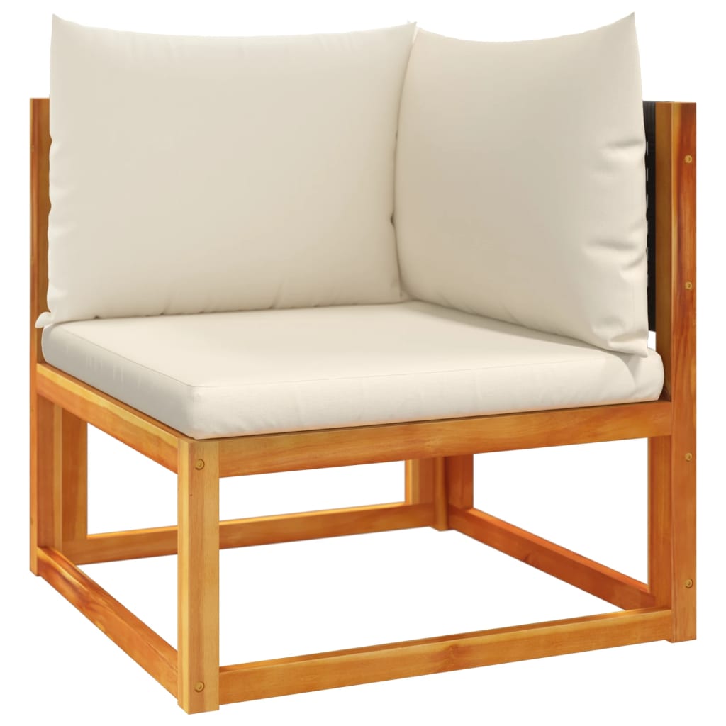 4-delige tuinbankset met kussens acaciahout & rotan is nu te koop bij PeponiXL, paradijselijk wonen!