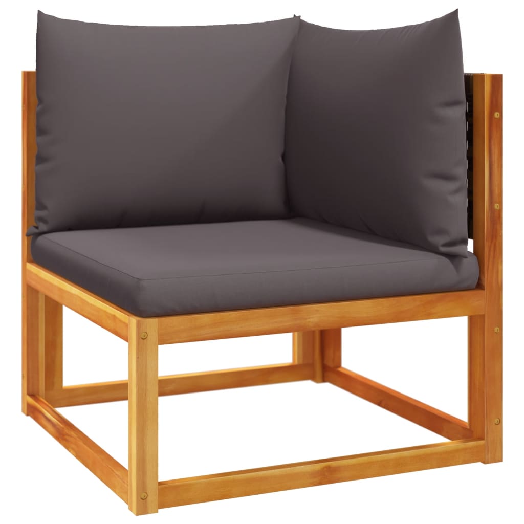 6-delige tuinbankset met kussens acaciahout & rotan is nu te koop bij PeponiXL, paradijselijk wonen!