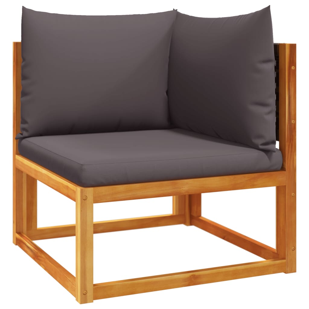 6-delige tuinbankset met kussens acaciahout & rotan is nu te koop bij PeponiXL, paradijselijk wonen!