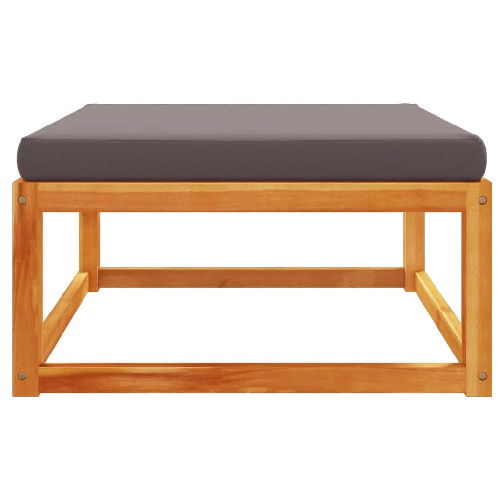 Tuinvoetenbank met kussen 65x65x29 massief acaciahout is nu te koop bij PeponiXL, paradijselijk wonen!