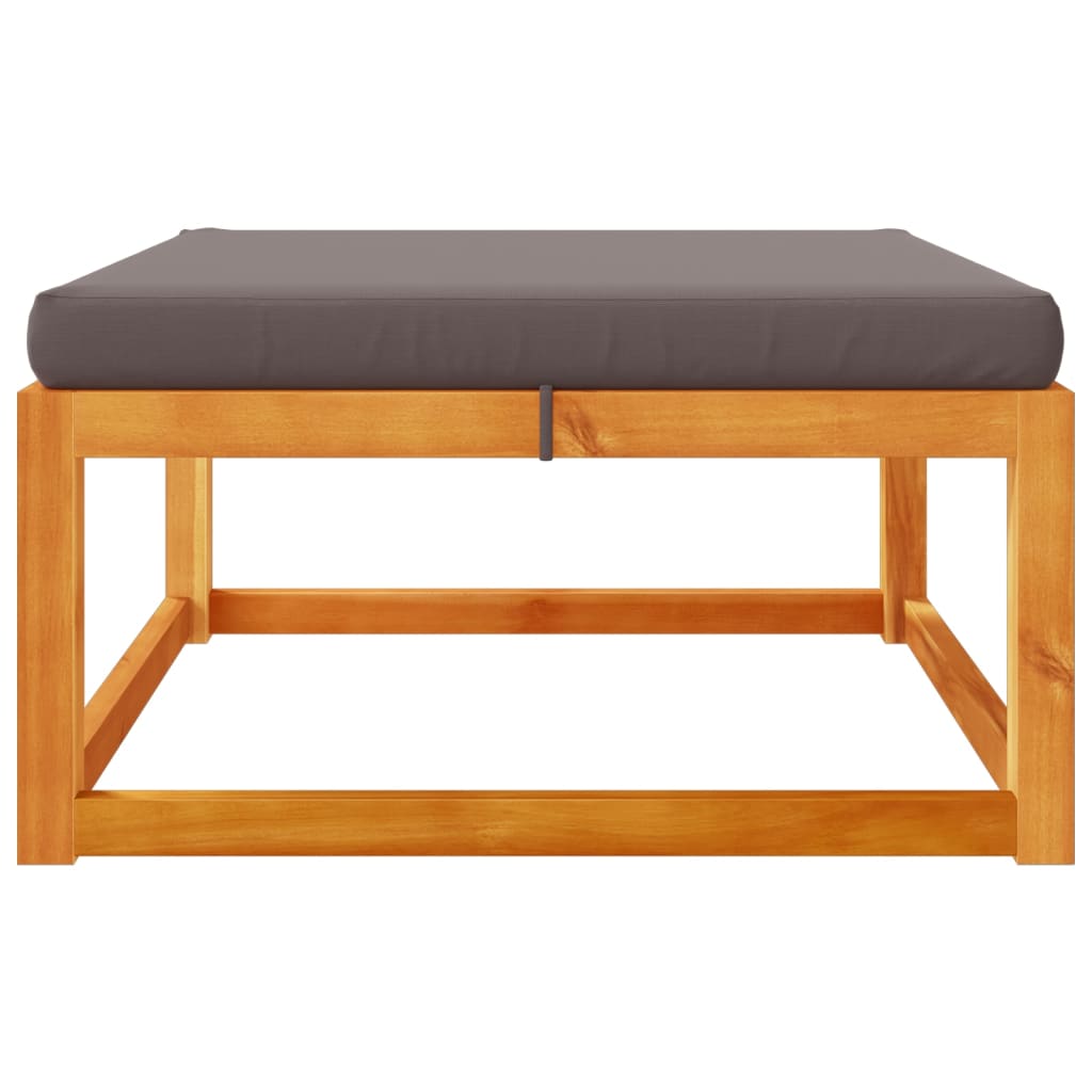 Tuinvoetenbank met kussen 65x65x29 massief acaciahout is nu te koop bij PeponiXL, paradijselijk wonen!