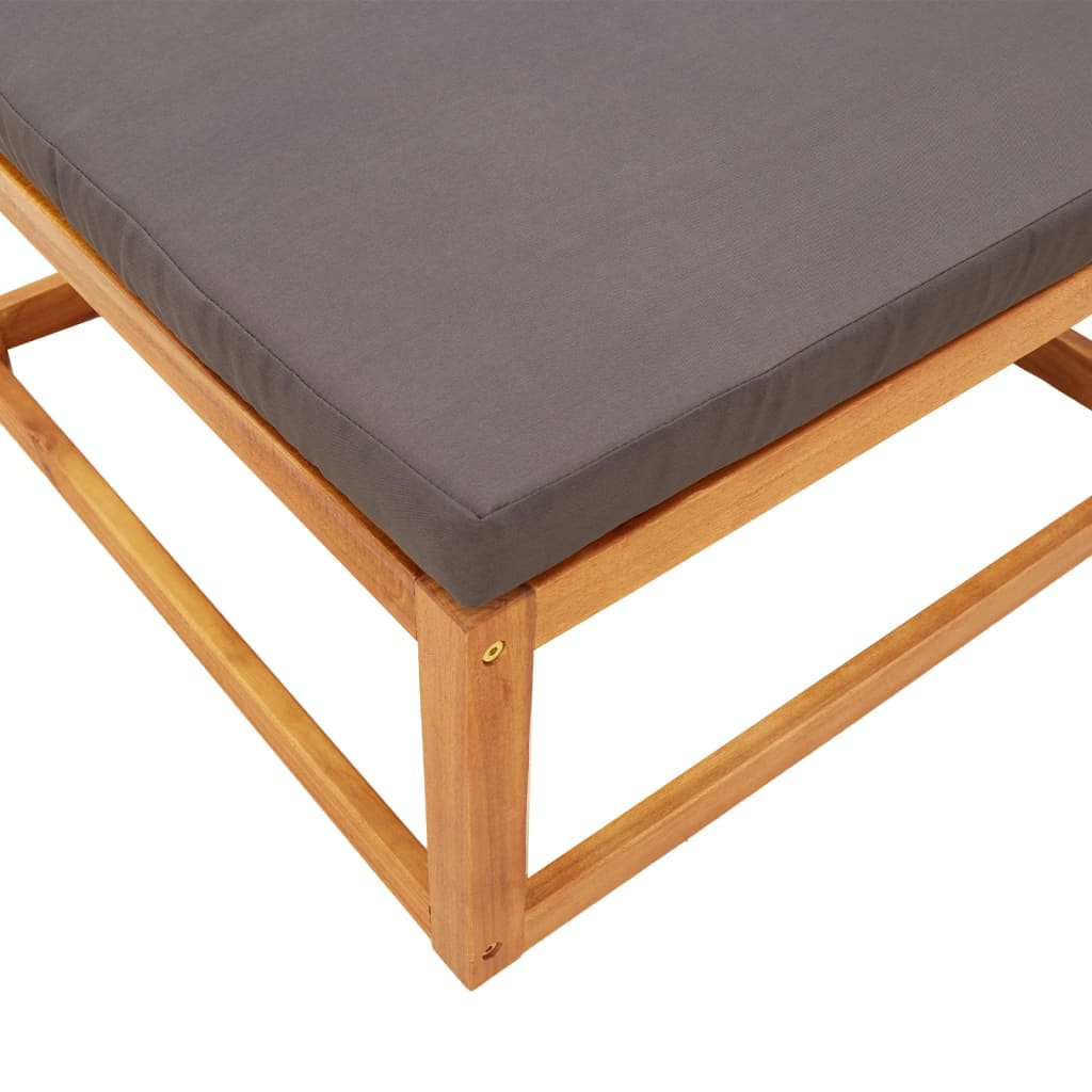 Tuinvoetenbank met kussen 65x65x29 massief acaciahout is nu te koop bij PeponiXL, paradijselijk wonen!