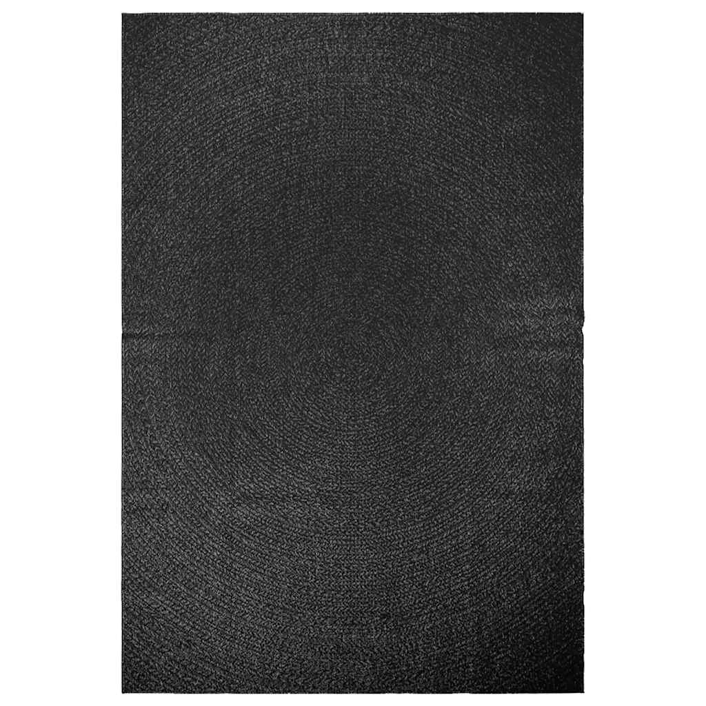 Vloerkleed ZIZUR binnen en buiten 200x290cm jute look antraciet is nu te koop bij PeponiXL, paradijselijk wonen!
