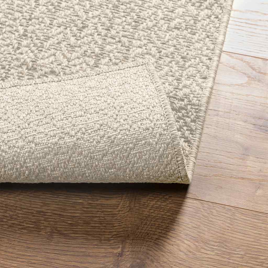 Vloerkleed ZIZUR room binnen en buiten 140x200 cm jute look is nu te koop bij PeponiXL, paradijselijk wonen!