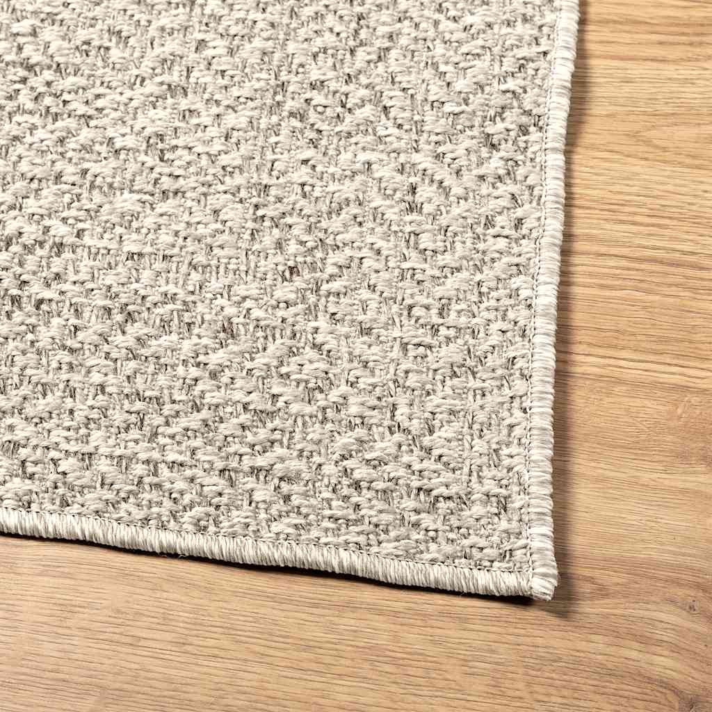 Vloerkleed ZIZUR room binnen en buiten 140x200 cm jute look is nu te koop bij PeponiXL, paradijselijk wonen!