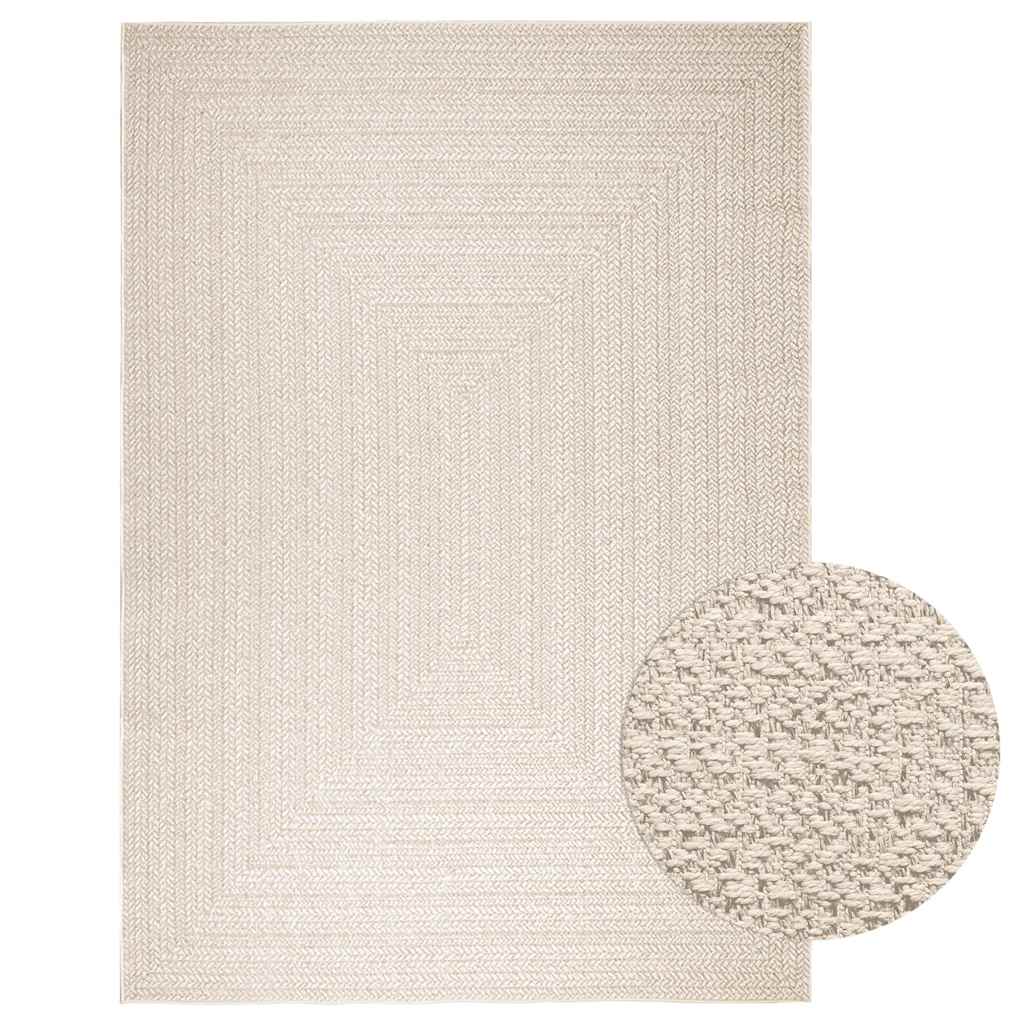 Vloerkleed ZIZUR room binnen en buiten 200x290 cm jute look is nu te koop bij PeponiXL, paradijselijk wonen!