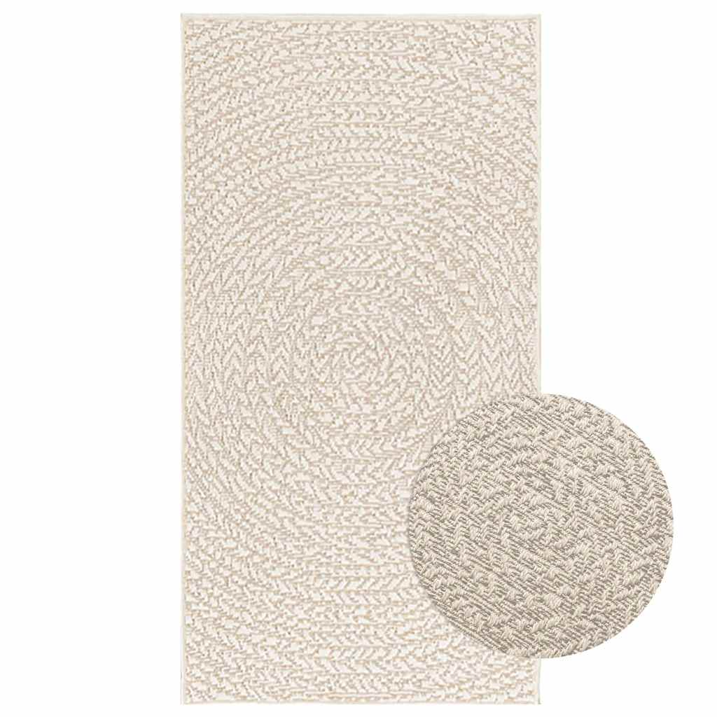 Vloerkleed ZIZUR room binnen en buiten 60x110 cm jute look is nu te koop bij PeponiXL, paradijselijk wonen!