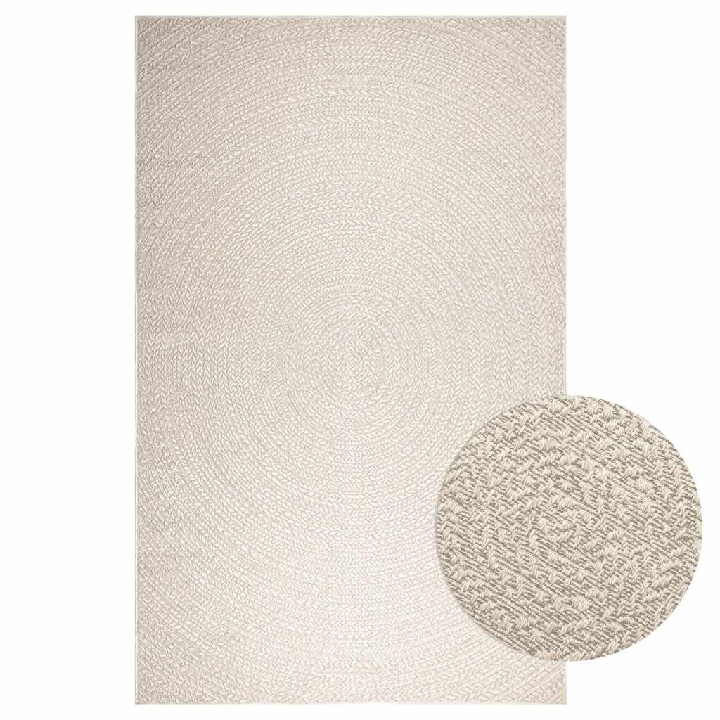 Vloerkleed ZIZUR room binnen en buiten 200x290 cm jute look is nu te koop bij PeponiXL, paradijselijk wonen!
