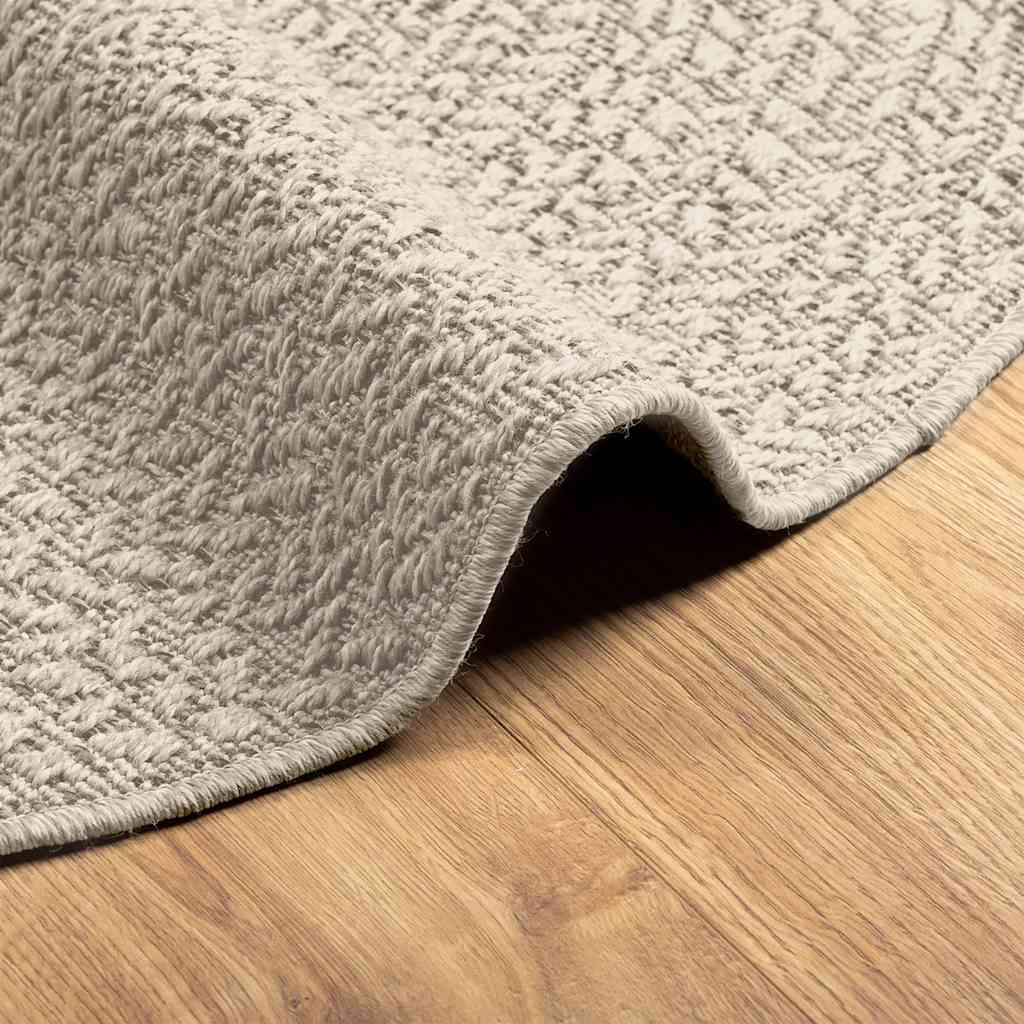 Vloerkleed ZIZUR crème binnen en buiten Ø 160 cm jute look is nu te koop bij PeponiXL, paradijselijk wonen!