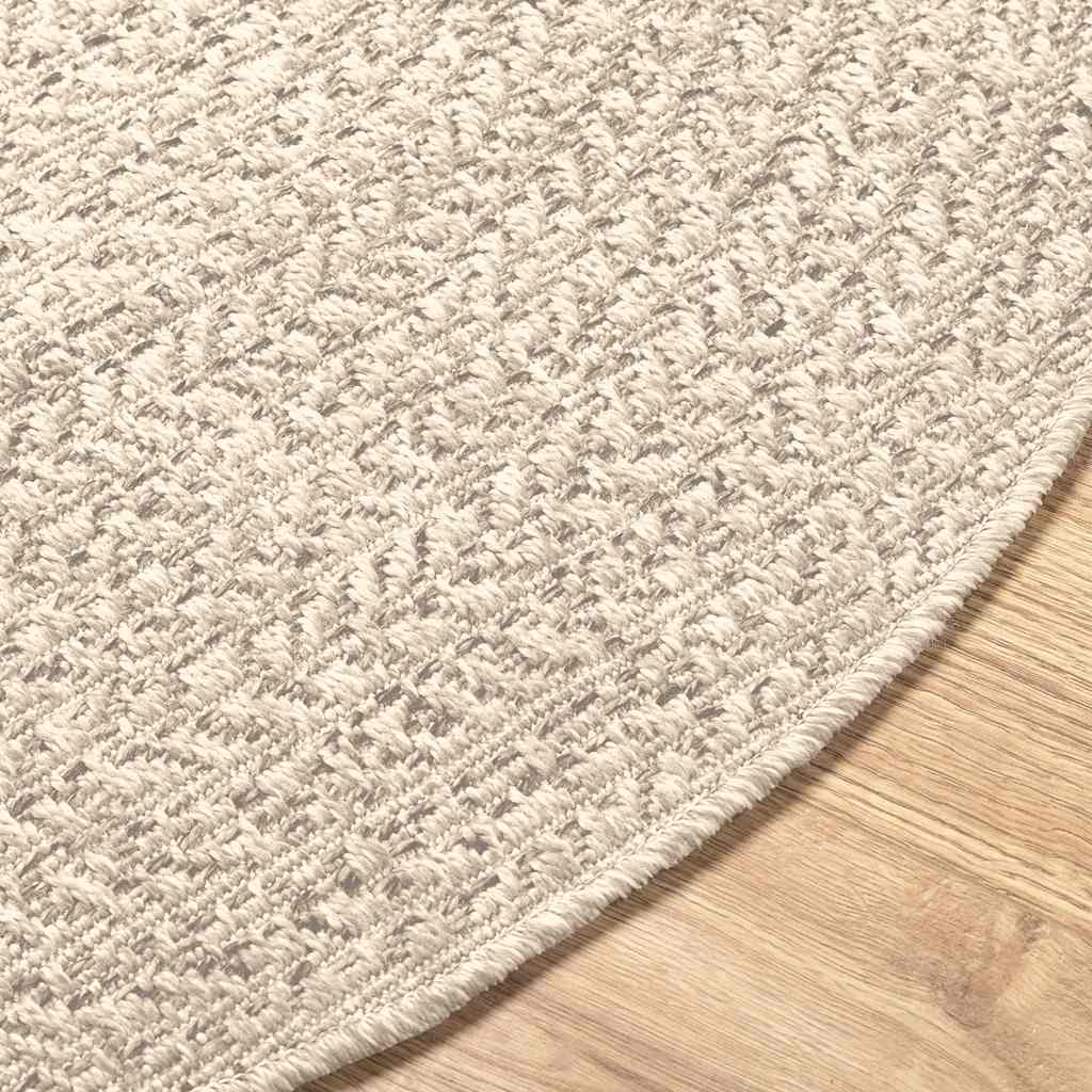 Vloerkleed ZIZUR crème binnen en buiten Ø 160 cm jute look is nu te koop bij PeponiXL, paradijselijk wonen!