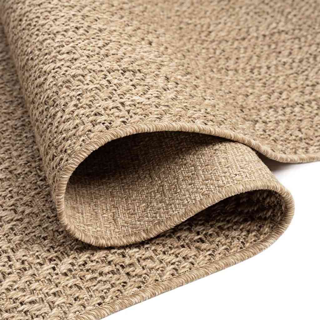 Vloerkleed ZIZUR beige binnen en buiten 60x110 cm jute look is nu te koop bij PeponiXL, paradijselijk wonen!
