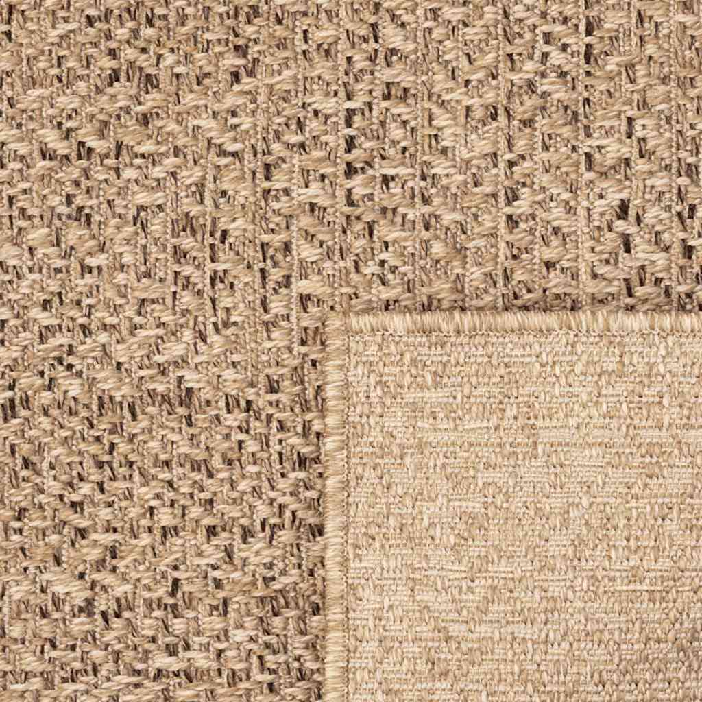 Vloerkleed ZIZUR beige binnen en buiten 60x110 cm jute look is nu te koop bij PeponiXL, paradijselijk wonen!