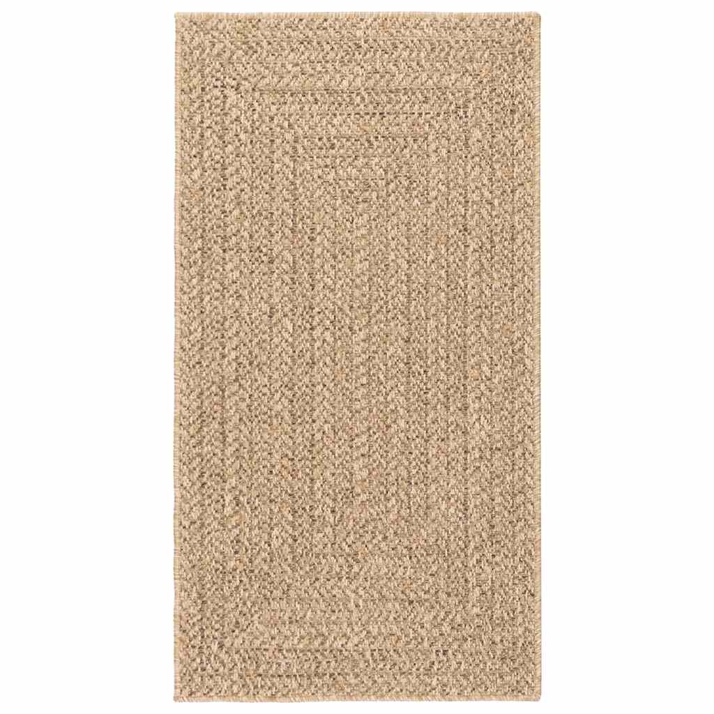 Vloerkleed ZIZUR beige binnen en buiten 80x150 cm jute look is nu te koop bij PeponiXL, paradijselijk wonen!