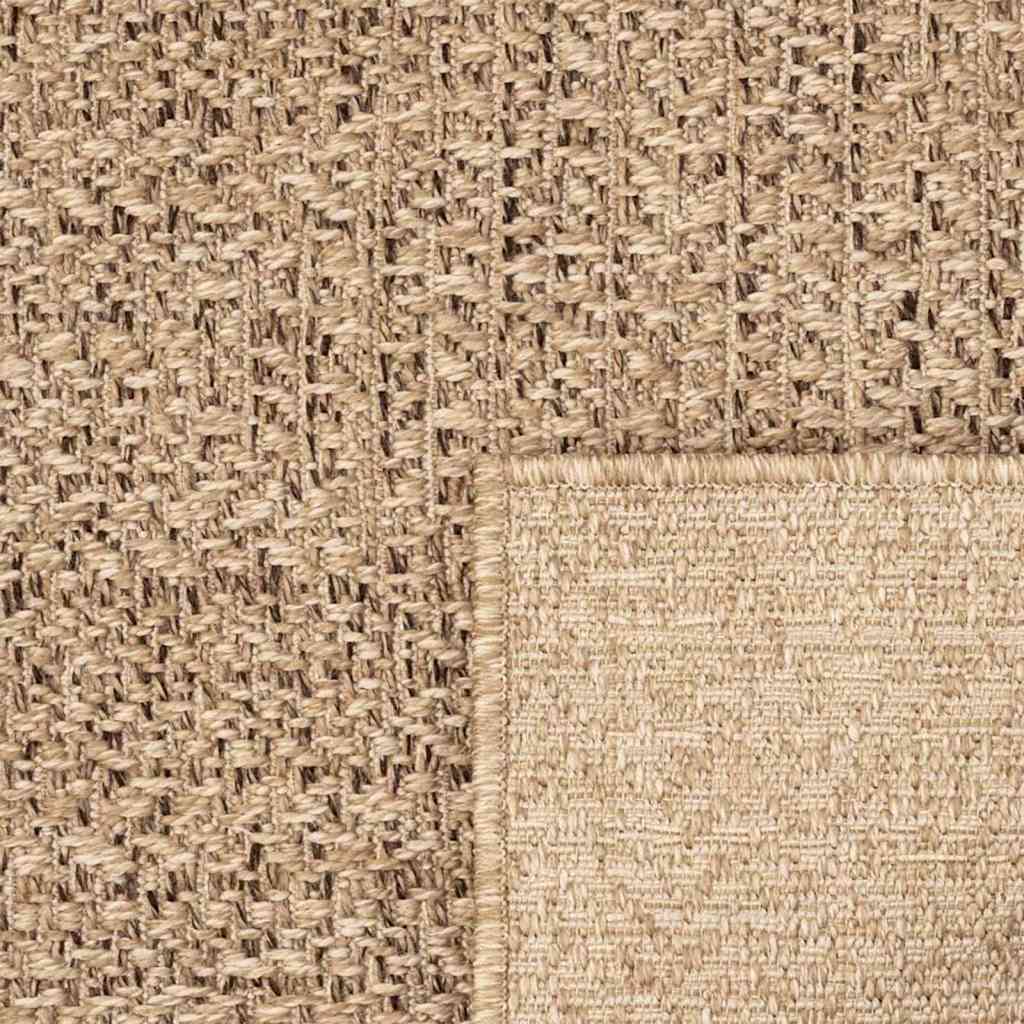 Vloerkleed ZIZUR beige binnen en buiten 80x250 cm jute look is nu te koop bij PeponiXL, paradijselijk wonen!