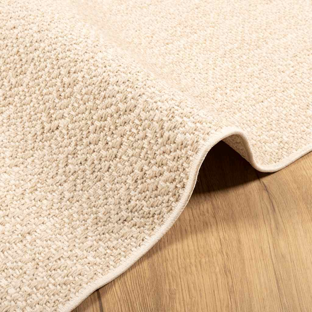 Vloerkleed ZIZUR beige binnen en buiten 120x120 cm jute look is nu te koop bij PeponiXL, paradijselijk wonen!