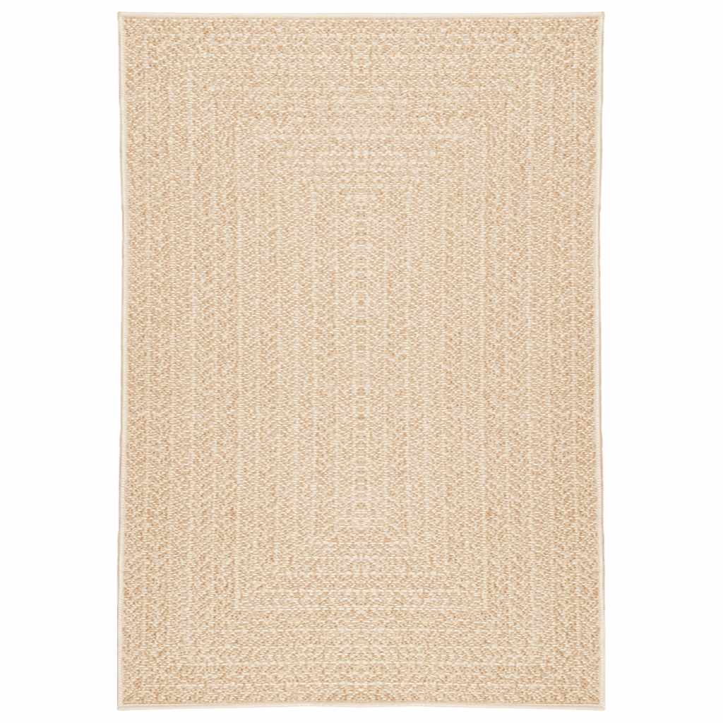 Vloerkleed ZIZUR beige binnen en buiten 120x170 cm jute look is nu te koop bij PeponiXL, paradijselijk wonen!