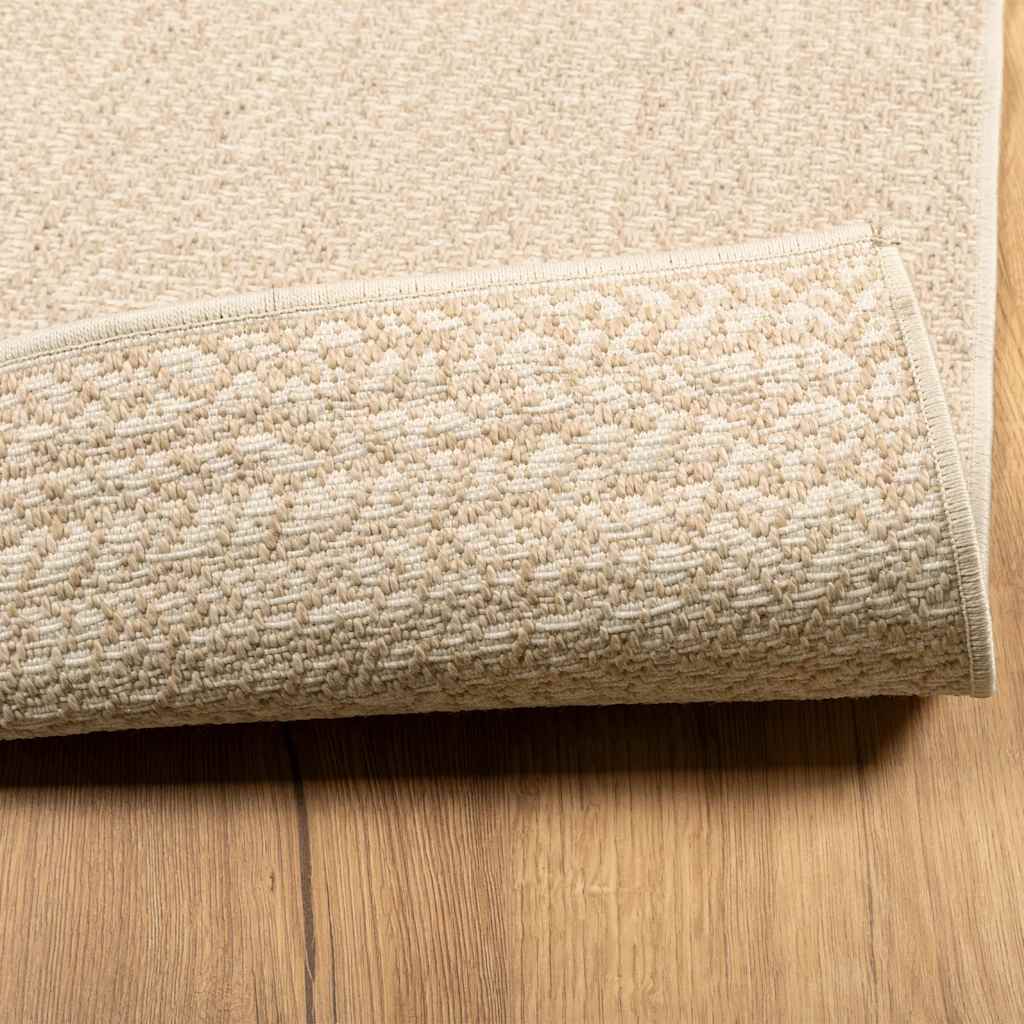 Vloerkleed ZIZUR beige binnen en buiten 200x290 cm jute look is nu te koop bij PeponiXL, paradijselijk wonen!
