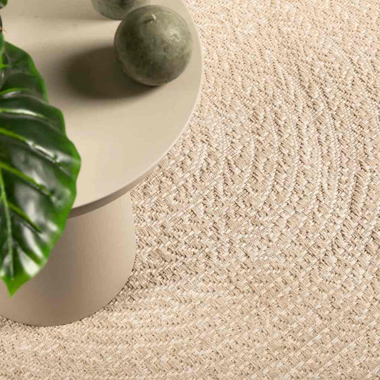 Vloerkleed ZIZUR beige binnen en buiten 60x110 cm jute look is nu te koop bij PeponiXL, paradijselijk wonen!