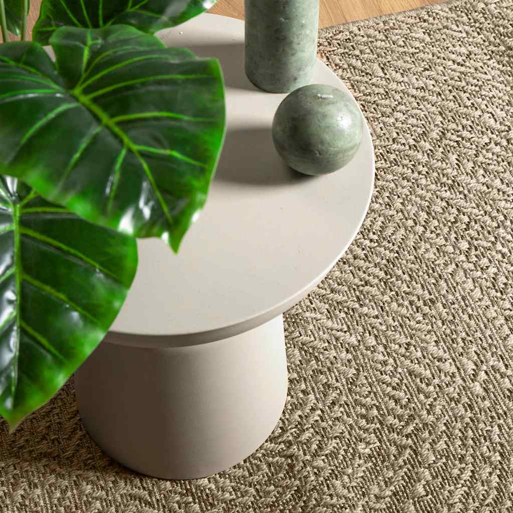 Vloerkleed ZIZUR beige binnen en buiten 80x150 cm jute look is nu te koop bij PeponiXL, paradijselijk wonen!