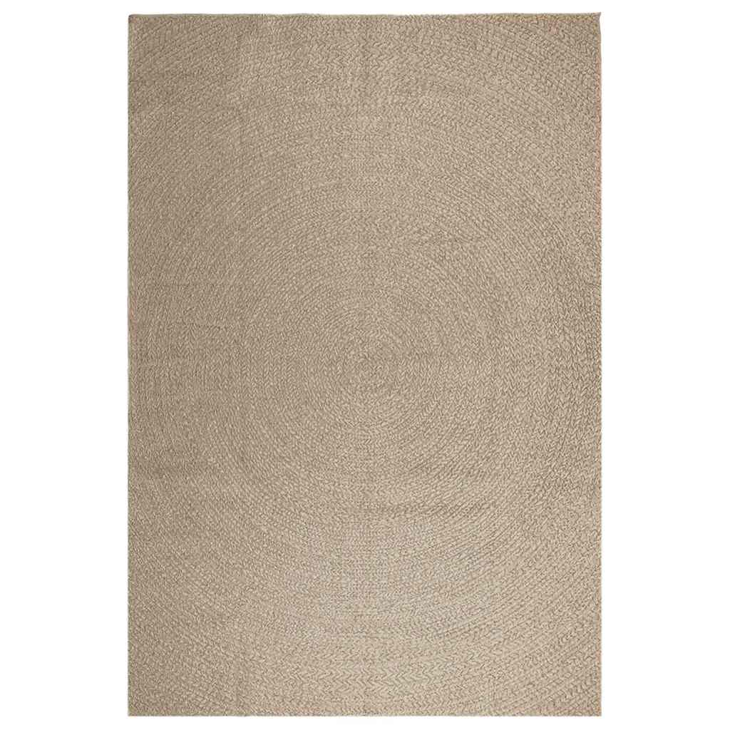 Vloerkleed ZIZUR beige binnen en buiten 240x340 cm jute look is nu te koop bij PeponiXL, paradijselijk wonen!