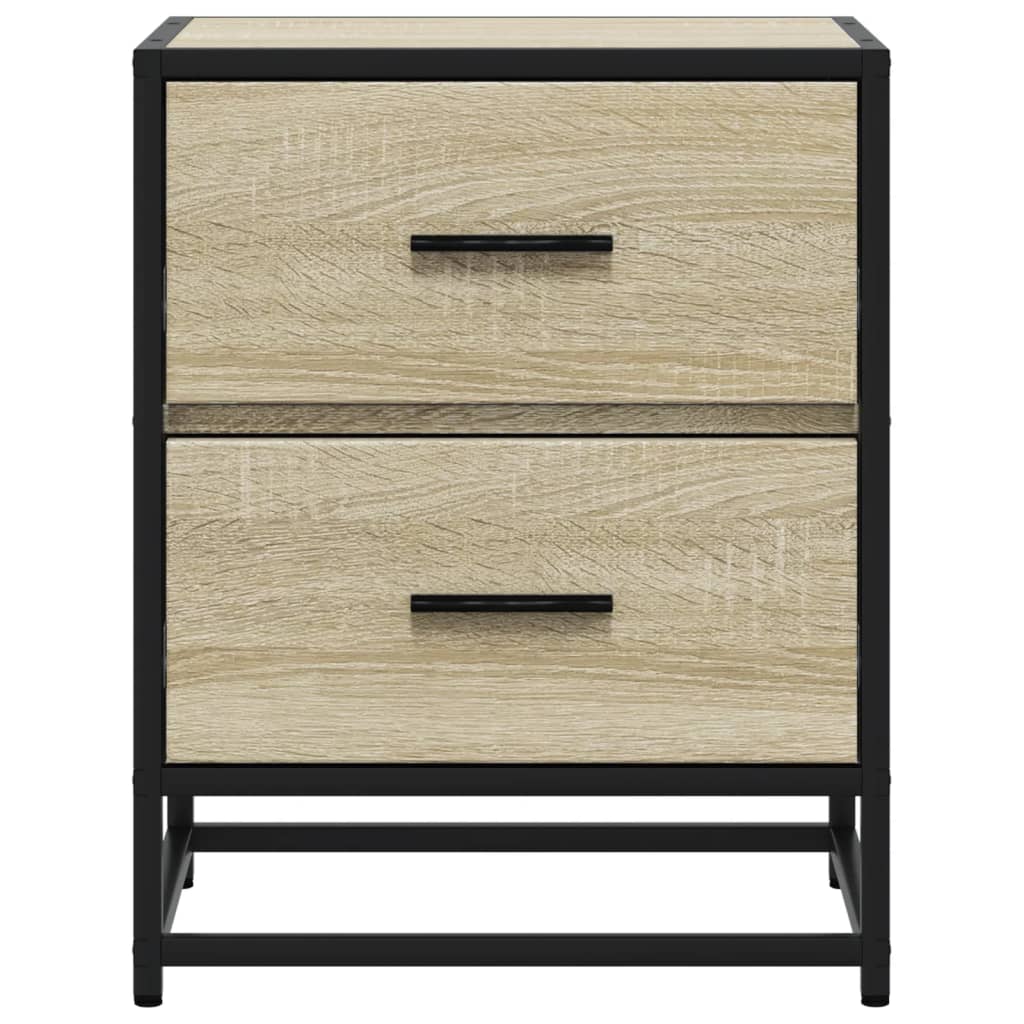 Nachtkastjes 2 st 40x31x50 cm bewerkt hout sonoma eikenkleurig is nu te koop bij PeponiXL, paradijselijk wonen!