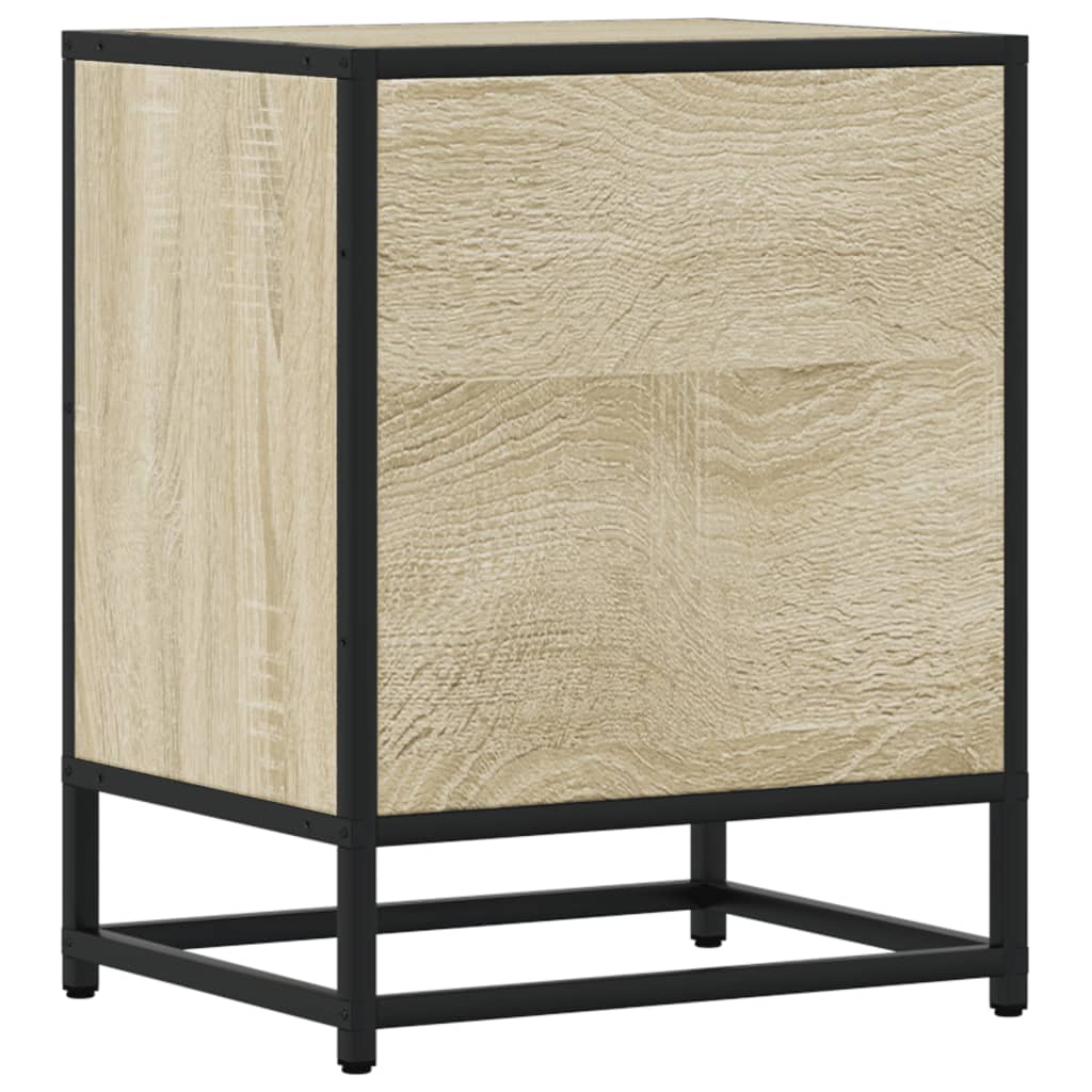 Nachtkastjes 2 st 40x31x50 cm bewerkt hout sonoma eikenkleurig is nu te koop bij PeponiXL, paradijselijk wonen!