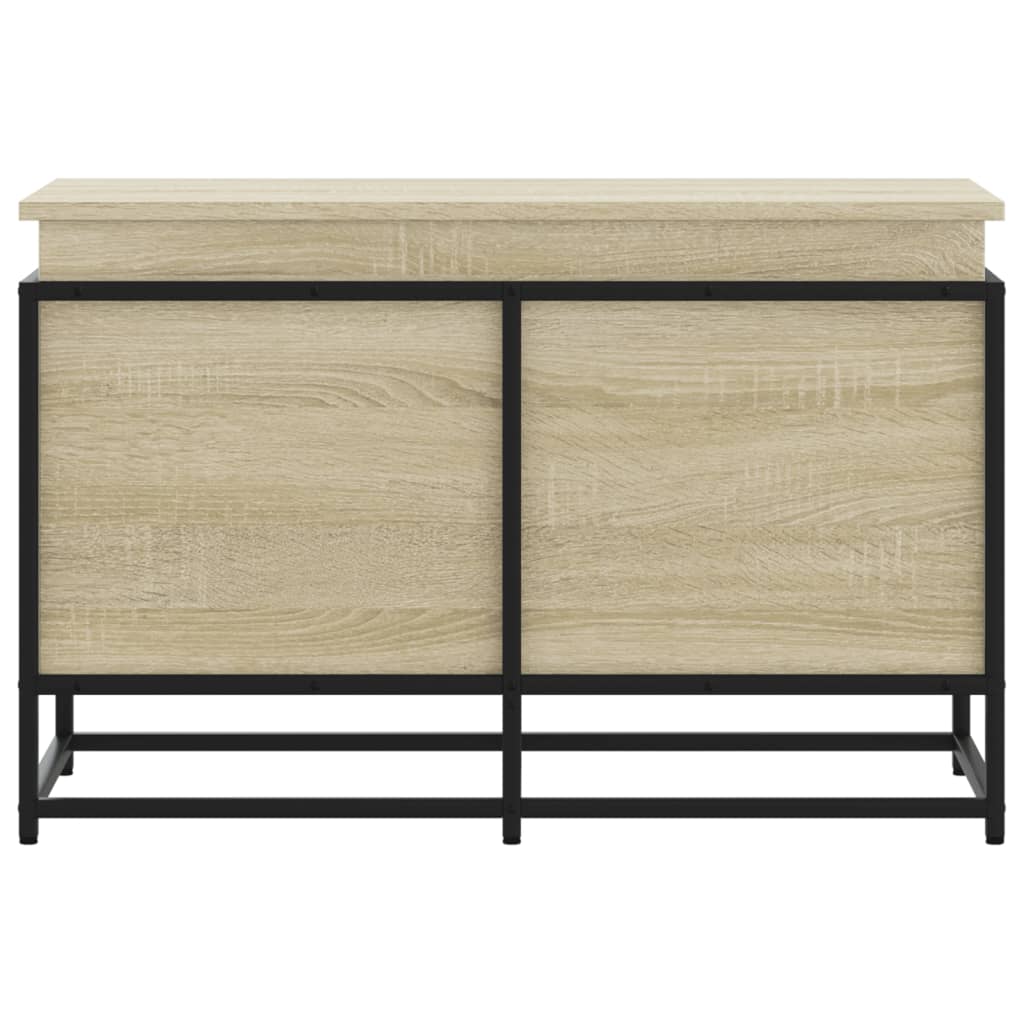 Opbergbox met deksel 80x40x51,5 cm bewerkt hout sonoma eiken is nu te koop bij PeponiXL, paradijselijk wonen!