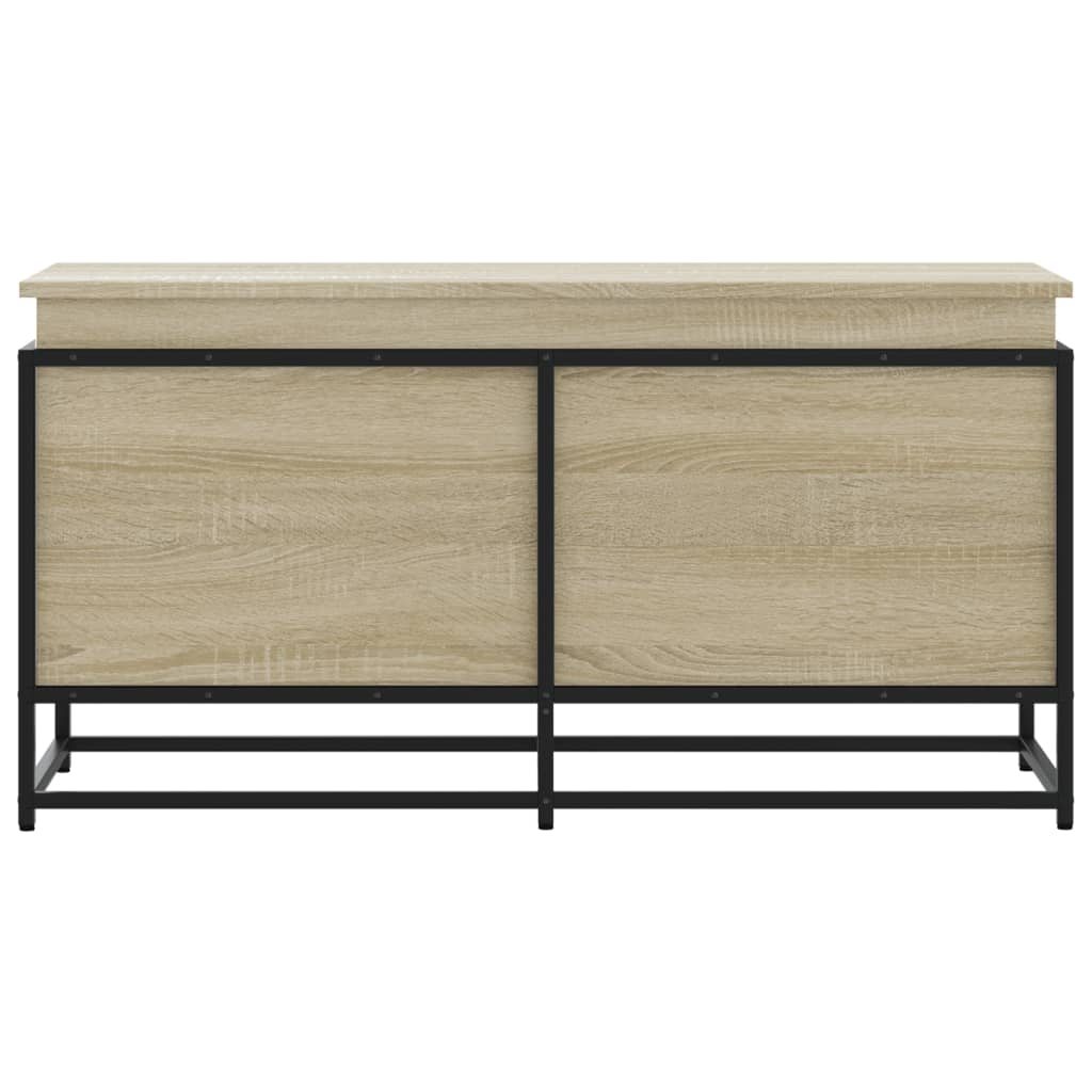 Opbergbox met deksel 100x40x51,5 cm bewerkt hout sonoma eiken is nu te koop bij PeponiXL, paradijselijk wonen!
