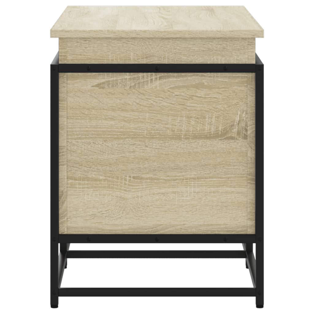 Opbergbox met deksel 100x40x51,5 cm bewerkt hout sonoma eiken is nu te koop bij PeponiXL, paradijselijk wonen!