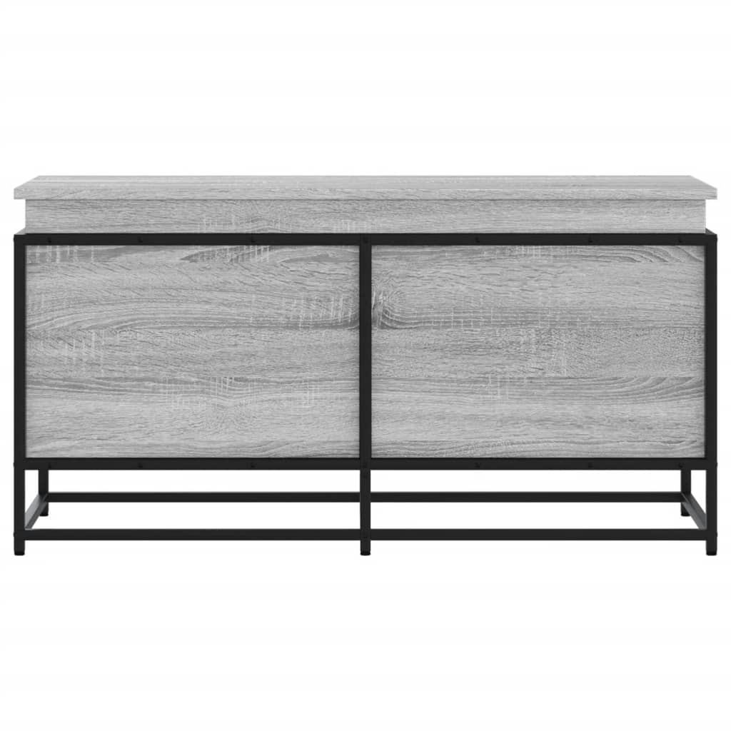 Opbergbox met deksel 100x40x51,5 cm bewerkt hout grijs sonoma is nu te koop bij PeponiXL, paradijselijk wonen!