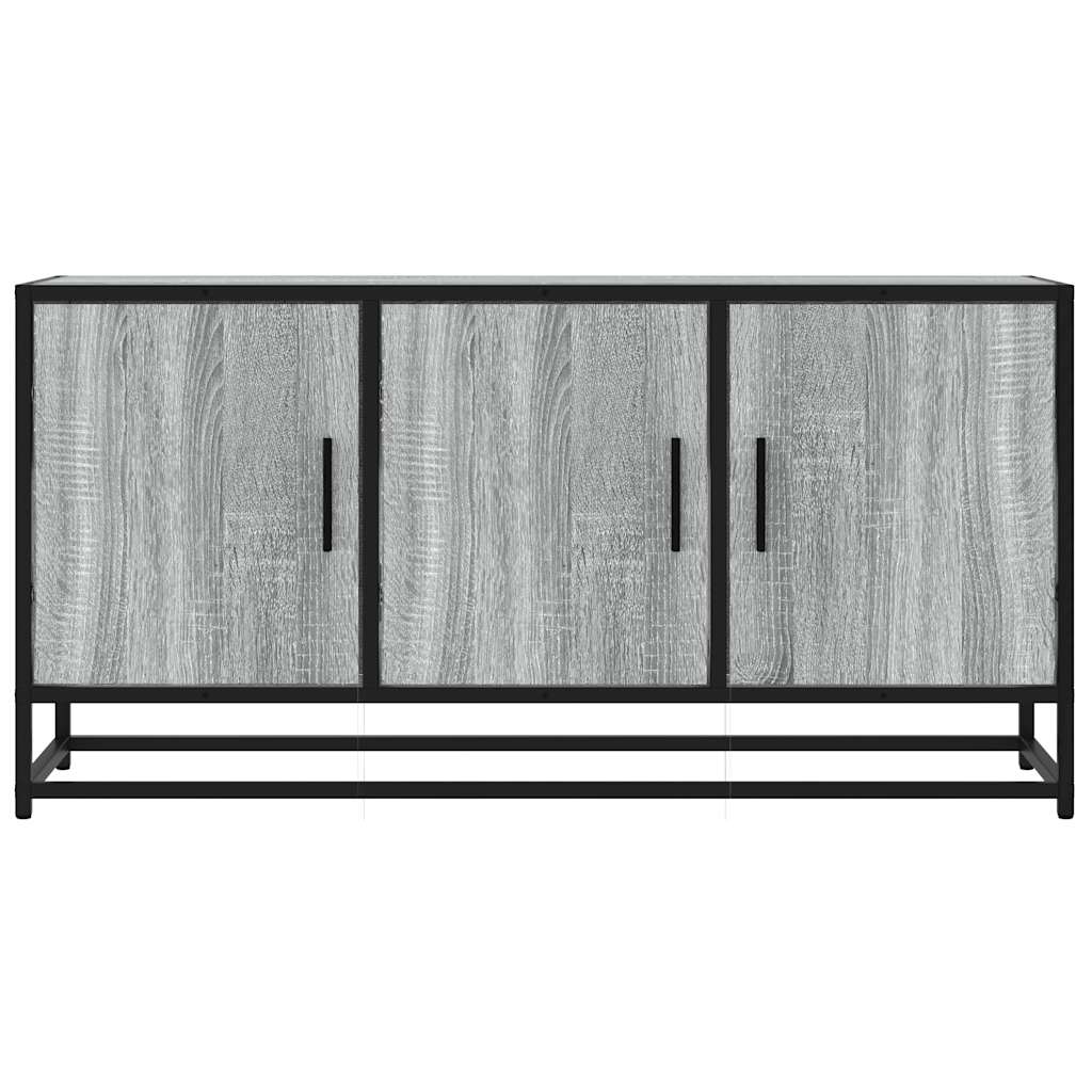 Tv-meubel 100x35x50 cm bewerkt hout metaal grijs sonoma eiken is nu te koop bij PeponiXL, paradijselijk wonen!