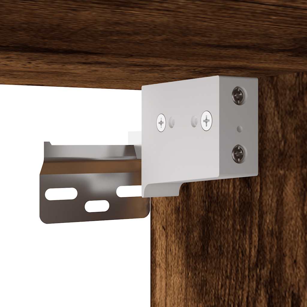 Tv-meubel 60x31x39,5cm bewerkt hout metaal gerookt eikenkleurig is nu te koop bij PeponiXL, paradijselijk wonen!