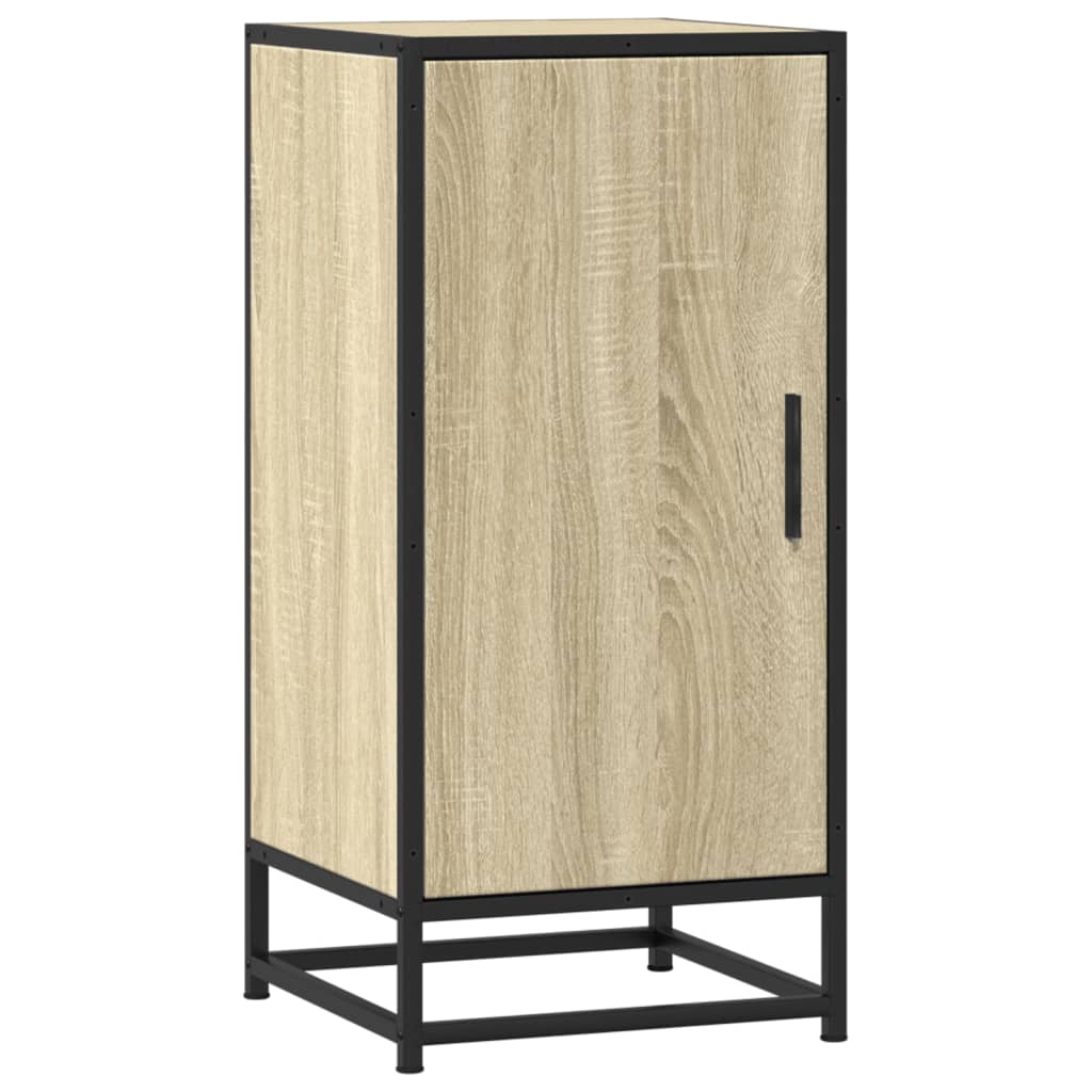 Dressoir 35,5x35x76 cm bewerkt hout en metaal sonoma eikenkleur is nu te koop bij PeponiXL, paradijselijk wonen!
