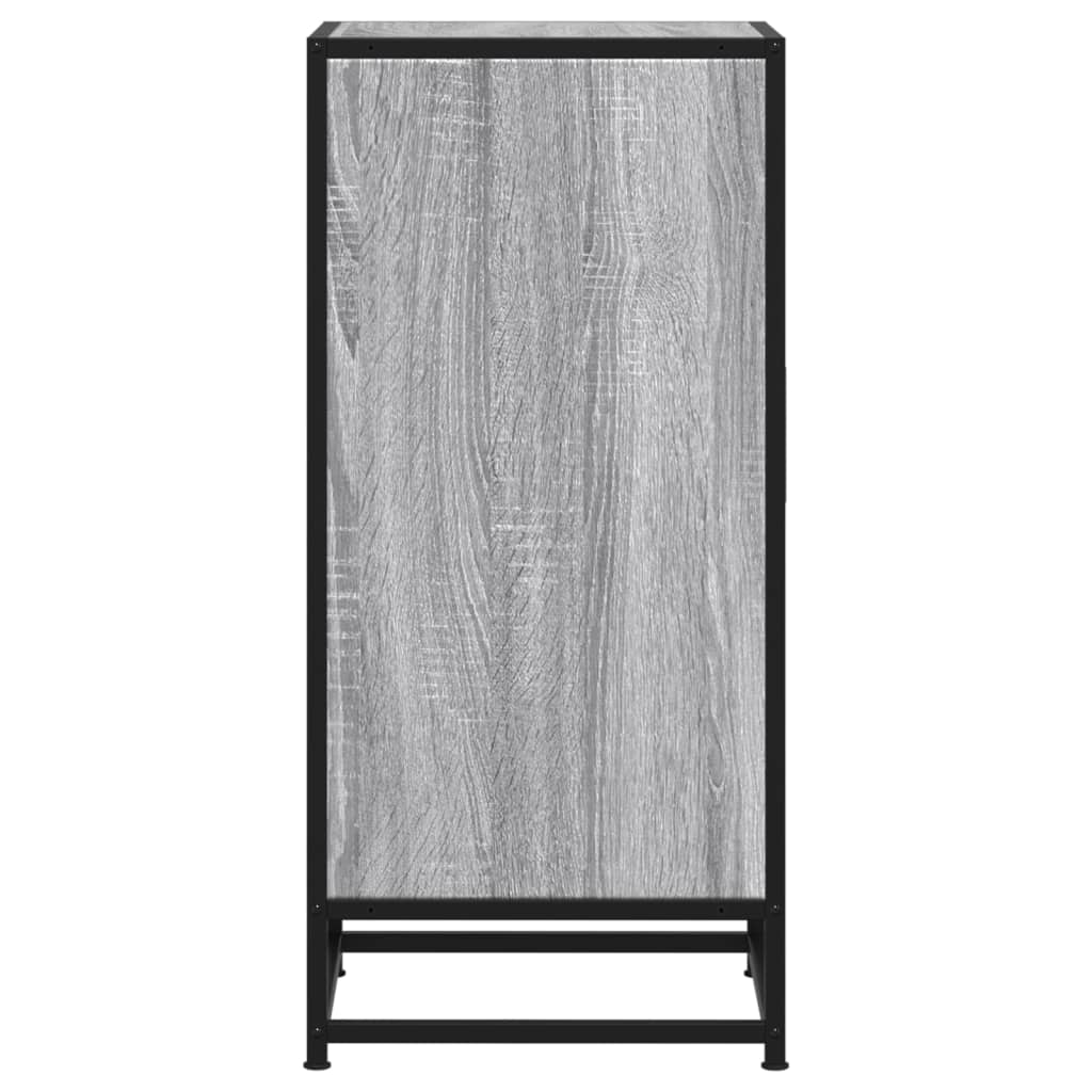 Dressoir 35,5x35x76 cm bewerkt hout en metaal grijs sonoma is nu te koop bij PeponiXL, paradijselijk wonen!