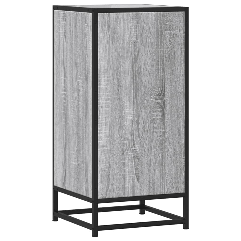 Dressoir 35,5x35x76 cm bewerkt hout en metaal grijs sonoma is nu te koop bij PeponiXL, paradijselijk wonen!