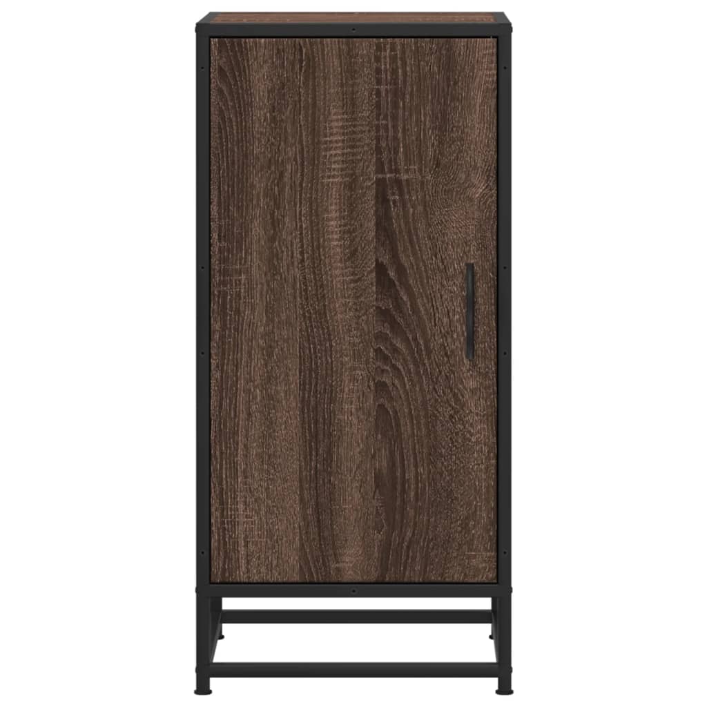 Dressoir 35,5x35x76 cm bewerkt hout en metaal bruin eikenkleur is nu te koop bij PeponiXL, paradijselijk wonen!