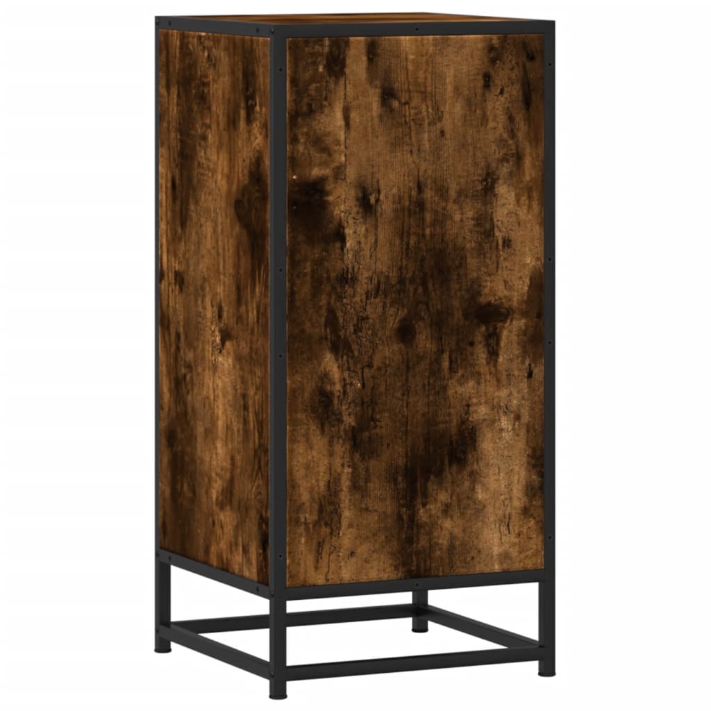 Dressoir 35,5x35x76 cm bewerkt hout en metaal gerookt eiken is nu te koop bij PeponiXL, paradijselijk wonen!