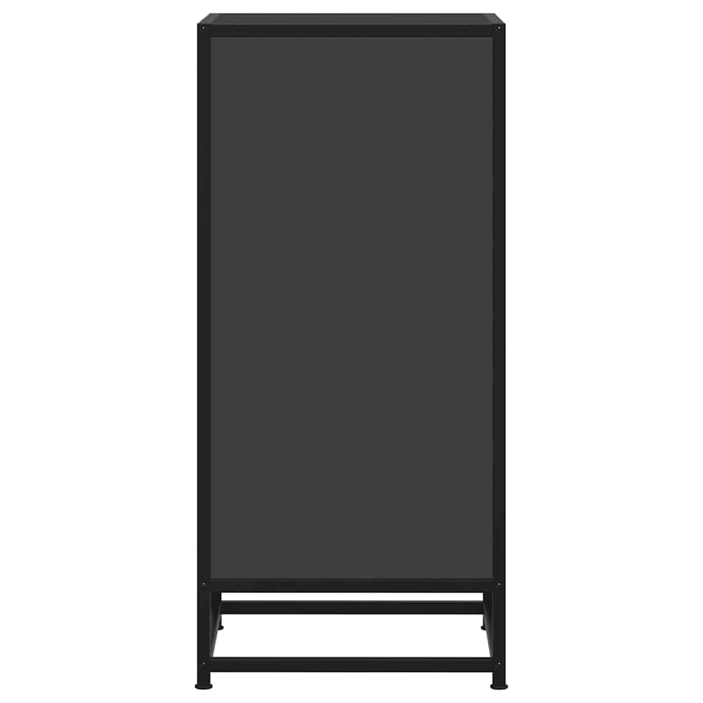 Dressoir 35,5x35x76 cm bewerkt hout en metaal zwart is nu te koop bij PeponiXL, paradijselijk wonen!