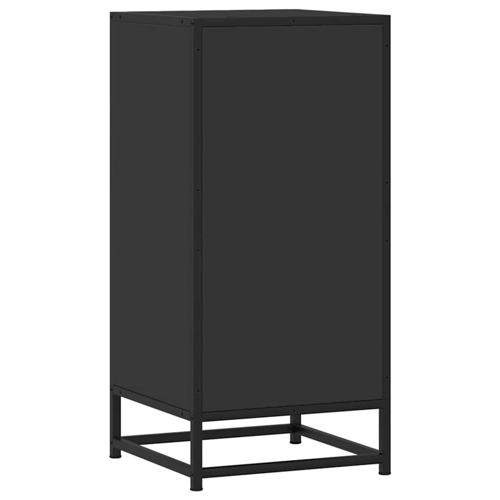 Dressoir 35,5x35x76 cm bewerkt hout en metaal zwart is nu te koop bij PeponiXL, paradijselijk wonen!