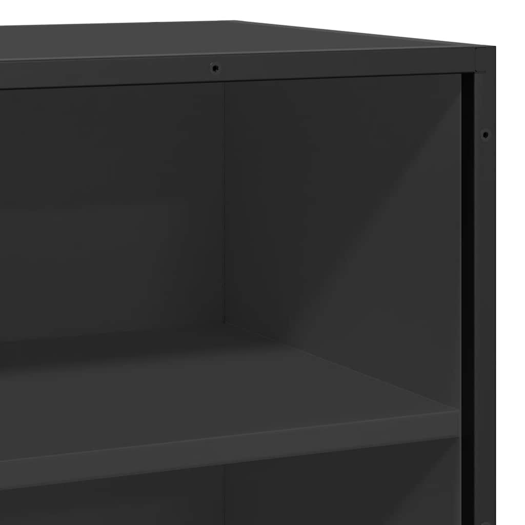 Dressoir 35,5x35x76 cm bewerkt hout en metaal zwart is nu te koop bij PeponiXL, paradijselijk wonen!