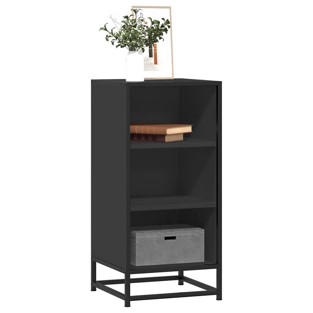 Dressoir 35,5x35x76 cm bewerkt hout en metaal zwart is nu te koop bij PeponiXL, paradijselijk wonen!
