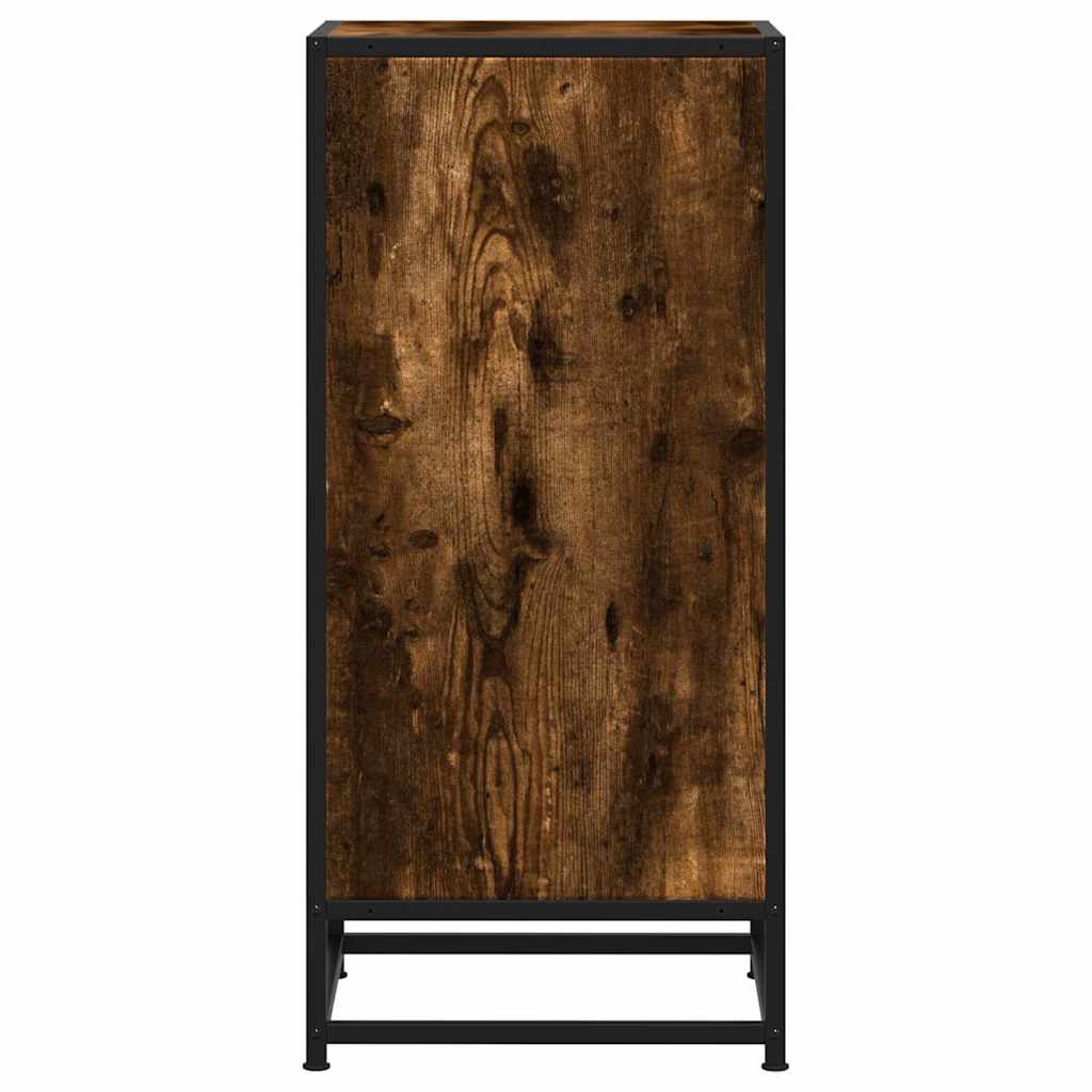 Dressoir 35,5x35x76 cm bewerkt hout en metaal gerookt eiken is nu te koop bij PeponiXL, paradijselijk wonen!