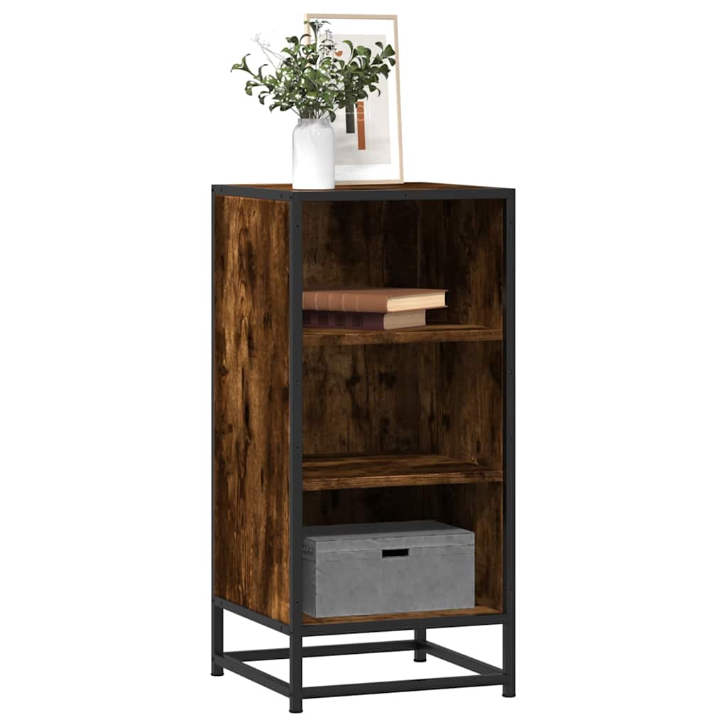 Dressoir 35,5x35x76 cm bewerkt hout en metaal gerookt eiken is nu te koop bij PeponiXL, paradijselijk wonen!