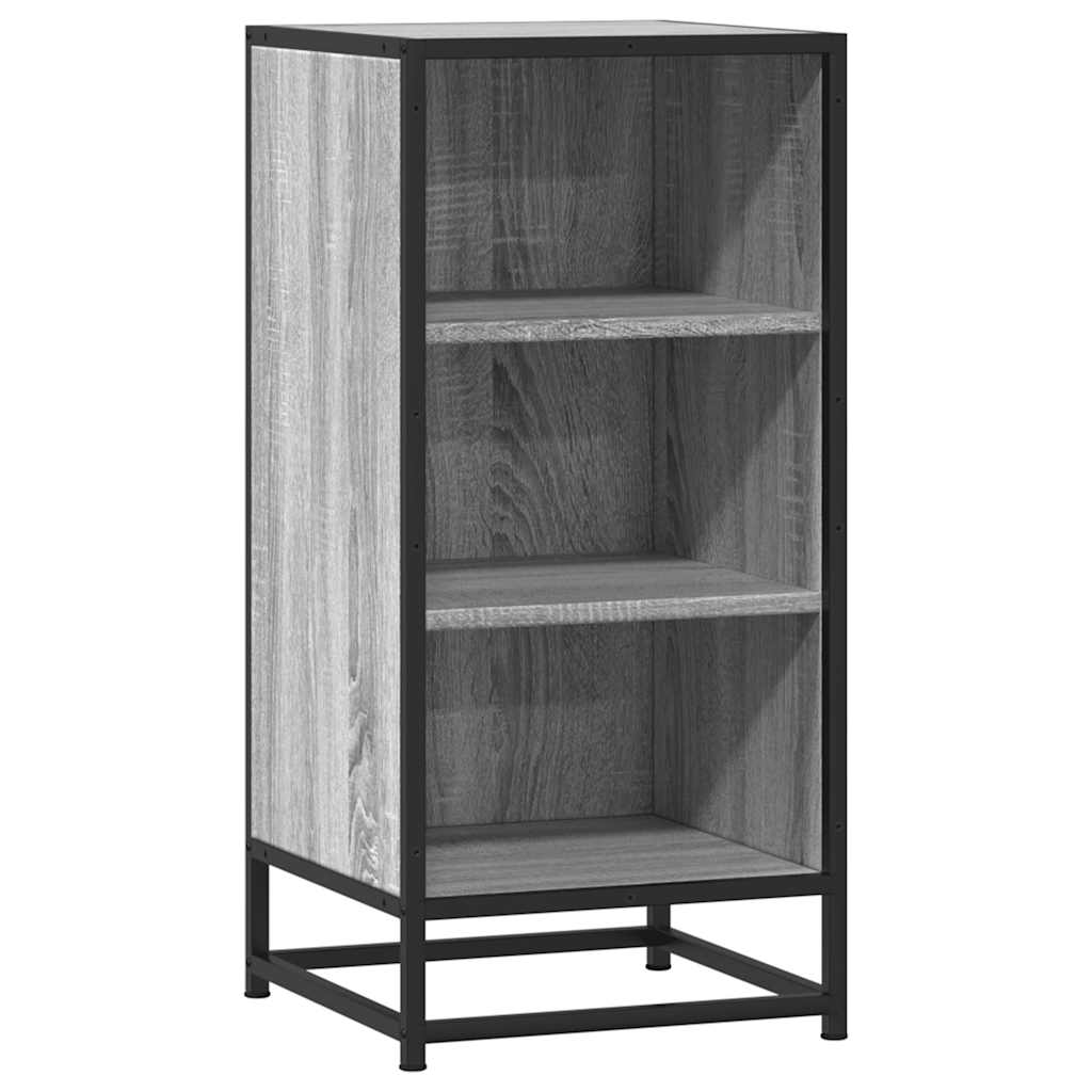 Dressoir 35,5x35x76 cm bewerkt hout en metaal grijs sonoma is nu te koop bij PeponiXL, paradijselijk wonen!
