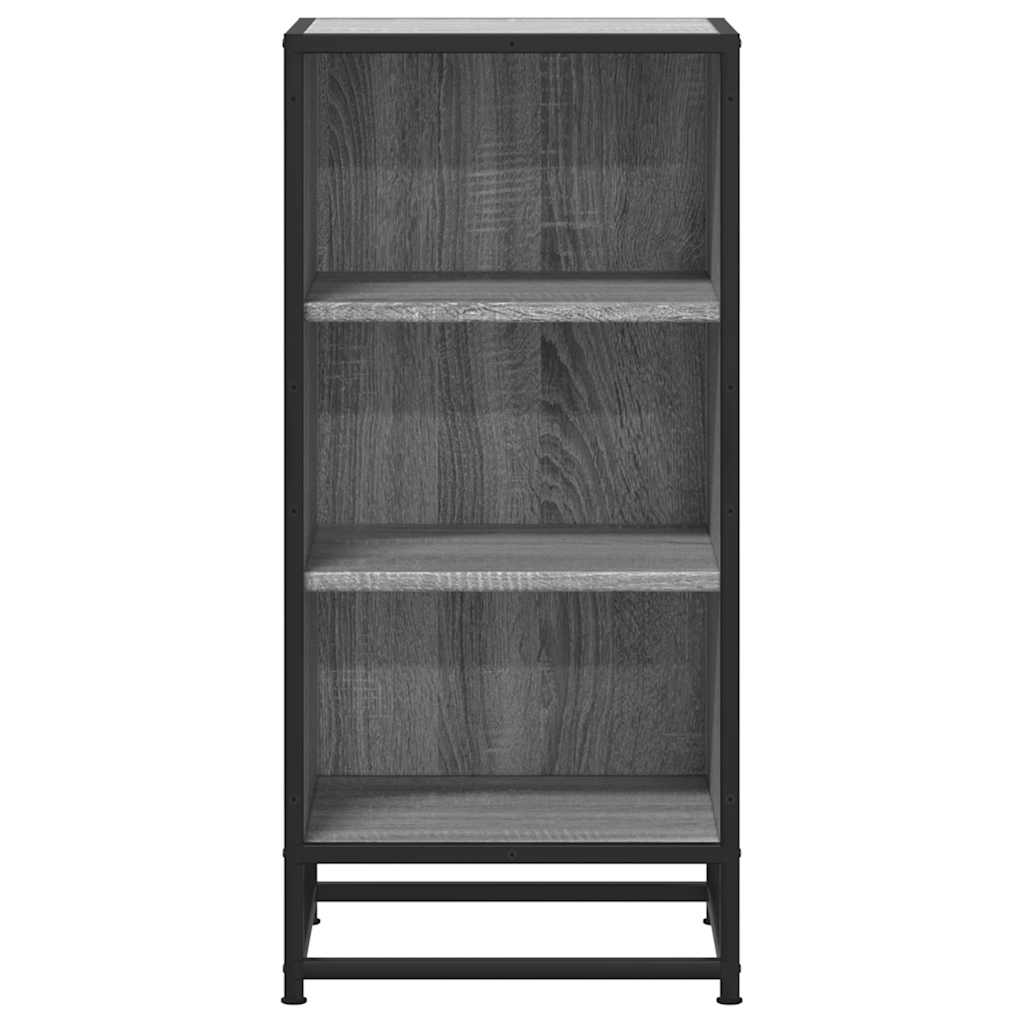 Dressoir 35,5x35x76 cm bewerkt hout en metaal grijs sonoma is nu te koop bij PeponiXL, paradijselijk wonen!