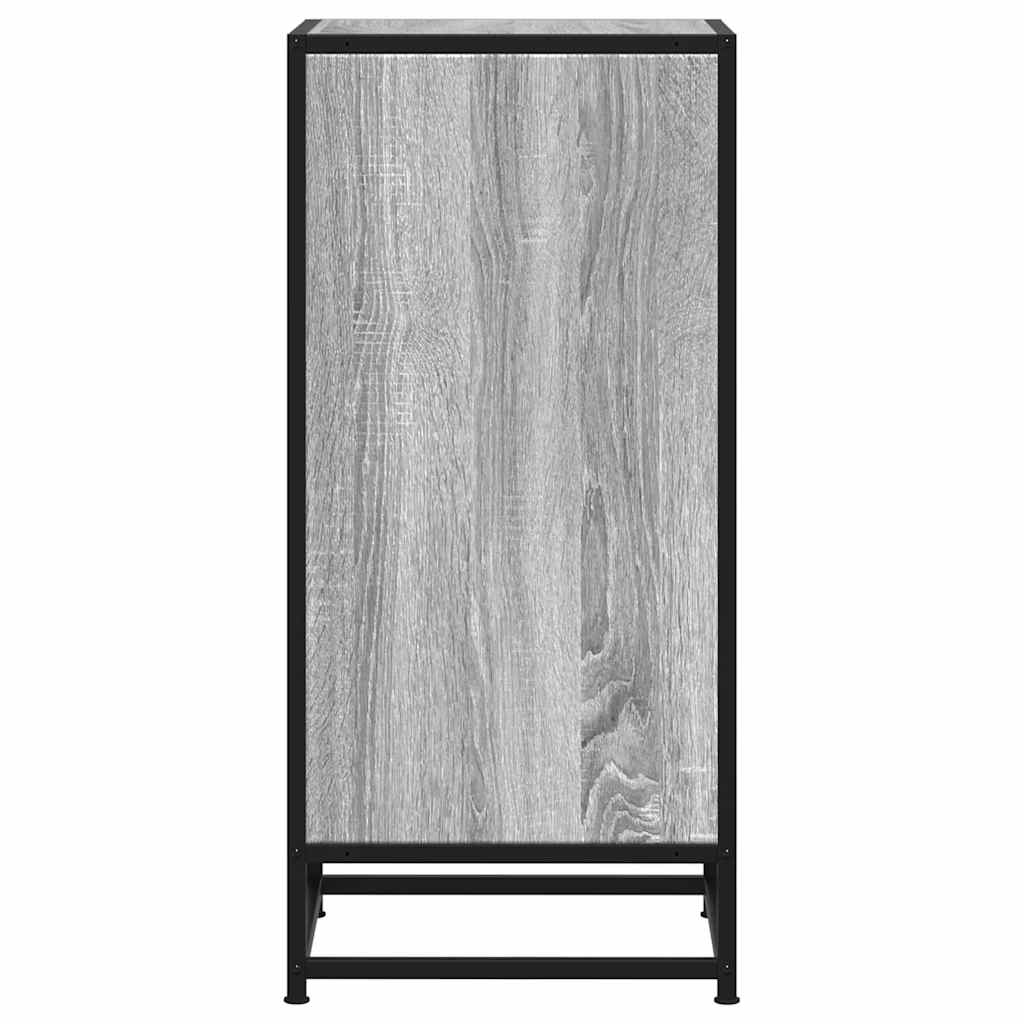 Dressoir 35,5x35x76 cm bewerkt hout en metaal grijs sonoma is nu te koop bij PeponiXL, paradijselijk wonen!