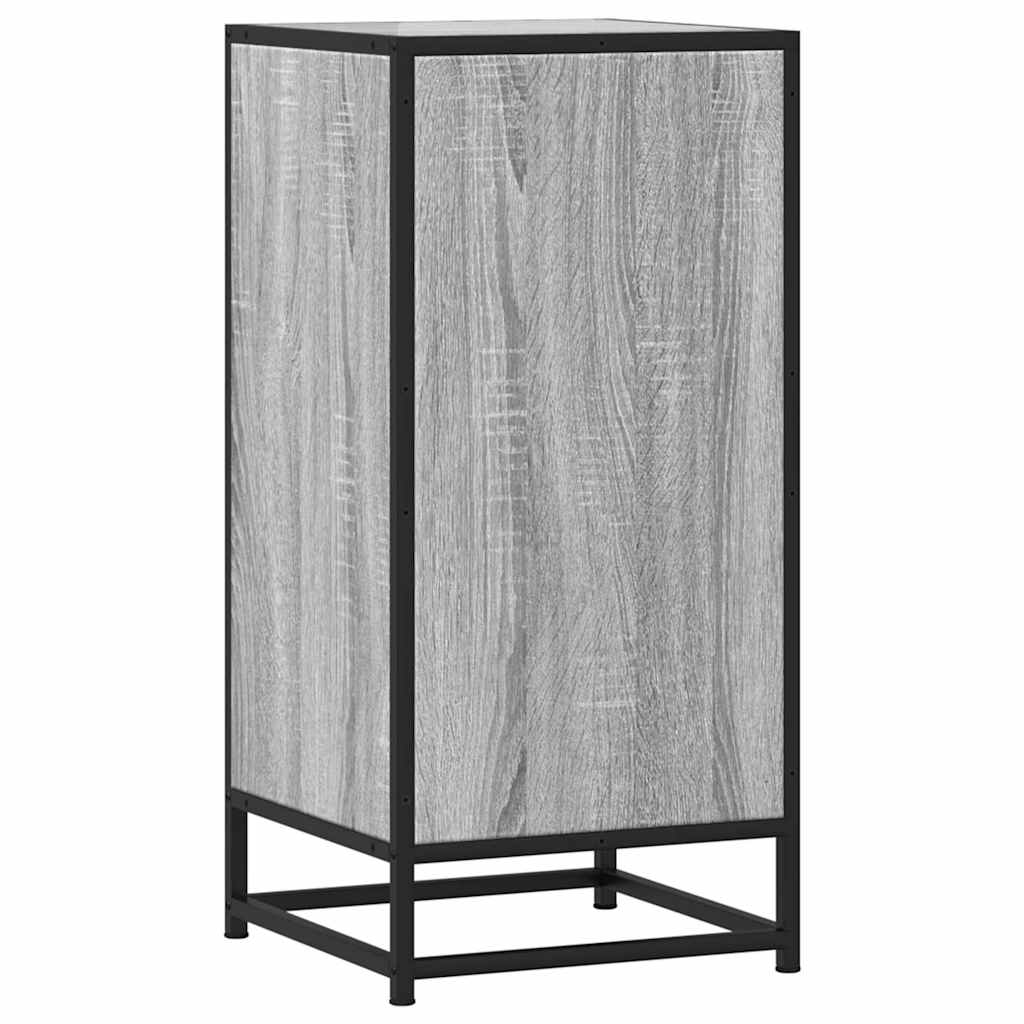 Dressoir 35,5x35x76 cm bewerkt hout en metaal grijs sonoma is nu te koop bij PeponiXL, paradijselijk wonen!