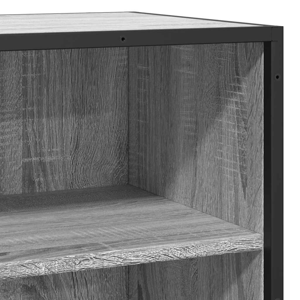 Dressoir 35,5x35x76 cm bewerkt hout en metaal grijs sonoma is nu te koop bij PeponiXL, paradijselijk wonen!