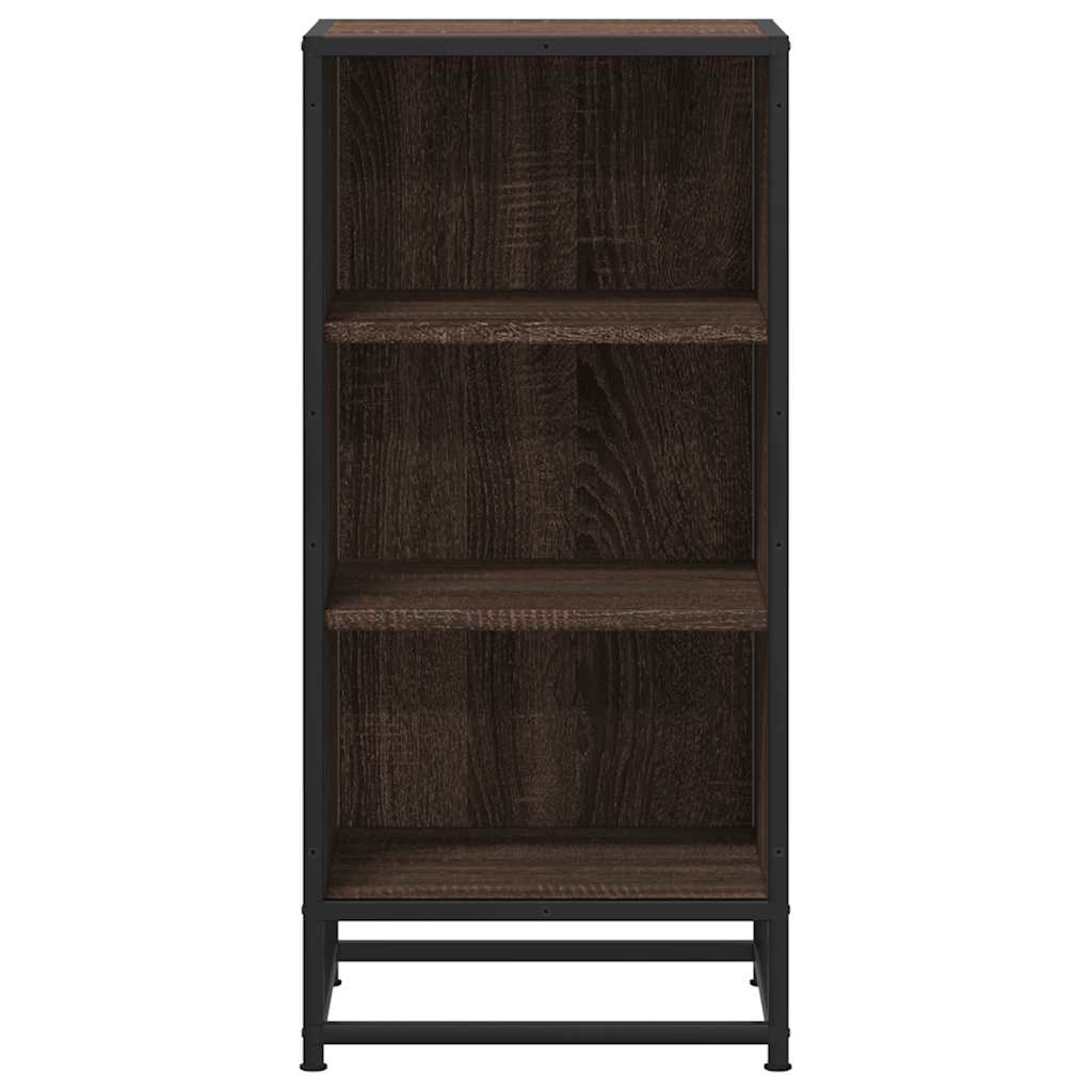 Dressoir 35,5x35x76 cm bewerkt hout en metaal bruin eikenkleur is nu te koop bij PeponiXL, paradijselijk wonen!