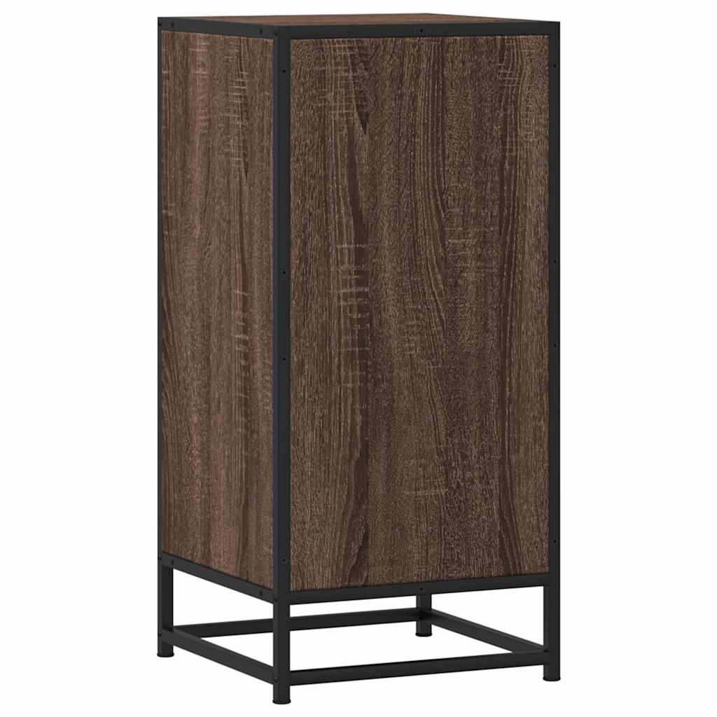 Dressoir 35,5x35x76 cm bewerkt hout en metaal bruin eikenkleur is nu te koop bij PeponiXL, paradijselijk wonen!